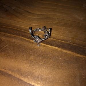 sterling silver floral ring